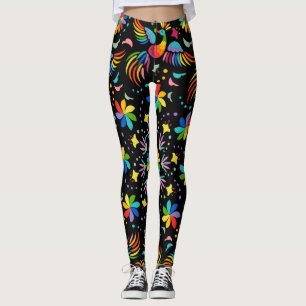 Blumen und Glamour Nahtloses Muster Sommer Leggings