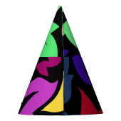 Blumen und Glamour Stilloser Sommer Partyhütchen (Rückseite)