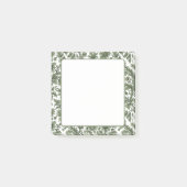 Blumen und grüne Blätter Post-it Klebezettel (Vorderseite)