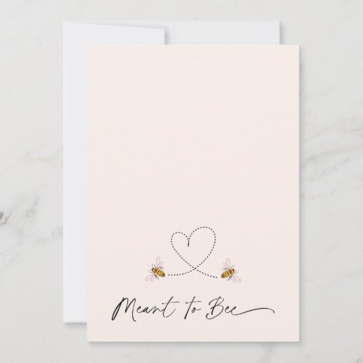 Blumen und Herz sind Brautparty Einladung (Rückseite)