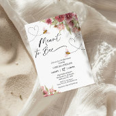 Blumen und Herz sind Brautparty Einladung