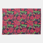 Blumen und Kolibris Geschirrtuch (Horizontal)