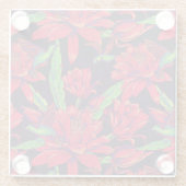 Blumen und Kolibris Glasuntersetzer (Rückseite)