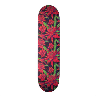 Blumen und Kolibris Skateboard