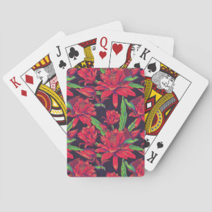 Blumen und Kolibris Spielkarten