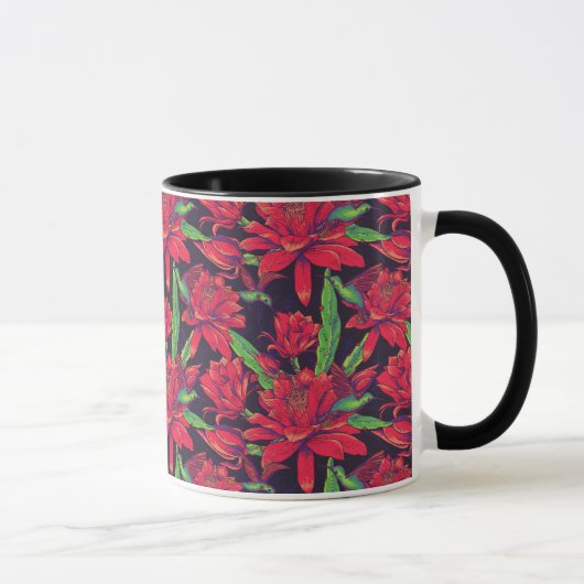 Blumen und Kolibris Tasse (Rechts)