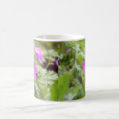 Blumen und Laub - robuste Pelargonie Kaffeetasse (Mittel)
