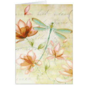 Blumen und Libelle