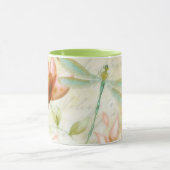 Blumen und Libelle Tasse (Zentrum)