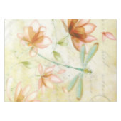 Blumen und Libelle Tischdecke (Vorderseite (Horizontal))
