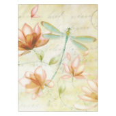Blumen und Libelle Tischdecke (Vorderseite)