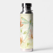 Blumen und Libelle  Trinkflasche (Links)