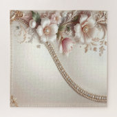 Blumen- und Perlenverzierungen Puzzle (Horizontal)
