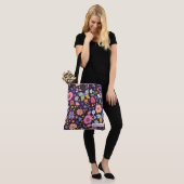 Blumen- und Pflaumen-Name-Tragetasche Tasche (Am Model)