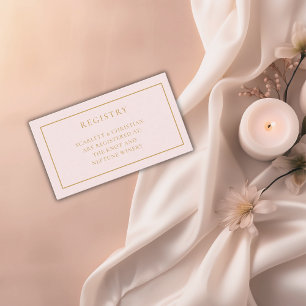 Blumen und Prosecco Brautparty-Geschenkeliste  Begleitkarte
