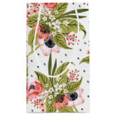 Blumen und Punkte Kleine Geschenktüte (Rückseite)