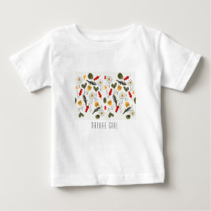 Blumen und Samen für Kind oder Frau Baby T-shirt