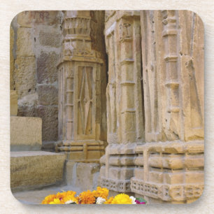 Blumen und Säulen, Jaisalmer Fort, Jaisalmer, Getränkeuntersetzer