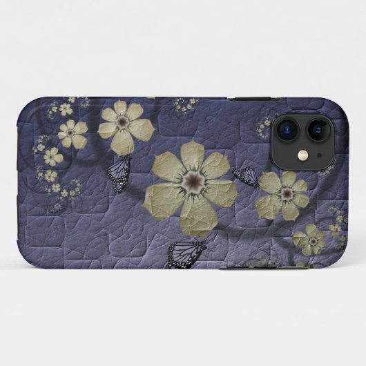 Blumen und Schmetterlinge Case-Mate iPhone Hülle (Rückseite (Horizontal))