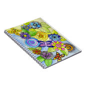 Blumen und Schmetterlinge Notizblock (Rechte Seite)