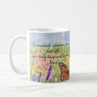 Blumen- und Schmetterlings-Kaffeetasse Kaffeetasse
