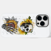 Blumen und Sonnenblumen zu Halloween Case-Mate iPhone Hülle (Rückseite (Horizontal))
