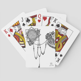 Blumen und Spitze-Spielkarte Spielkarten