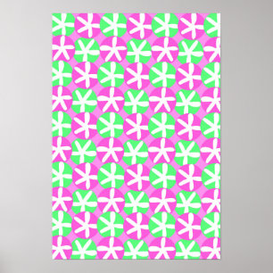 Blumen und Stellen Poster