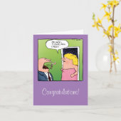 Blumen und Süßigkeits-Cartoon-Hochzeits-Karte Karte (Gelbe Blume)