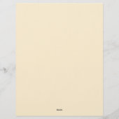 Blumen und Traumfänger Schreibwarenpapier Briefbogen (Rückseite)