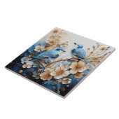 Blumen und Vögel Fliese (Seite)