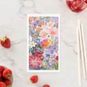 Blumen und Vogel Serviette (Beispiel)