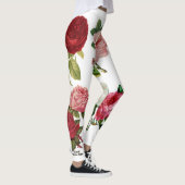 Blumen- und weiße kundenspezifische Leggings (Rechts)
