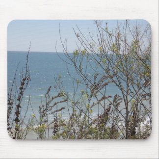 Blumen und Wellen Mousepad