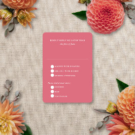 Blumen-Unschärfe Moderne Elegante Sommer-Herbst-Ho RSVP Karte
