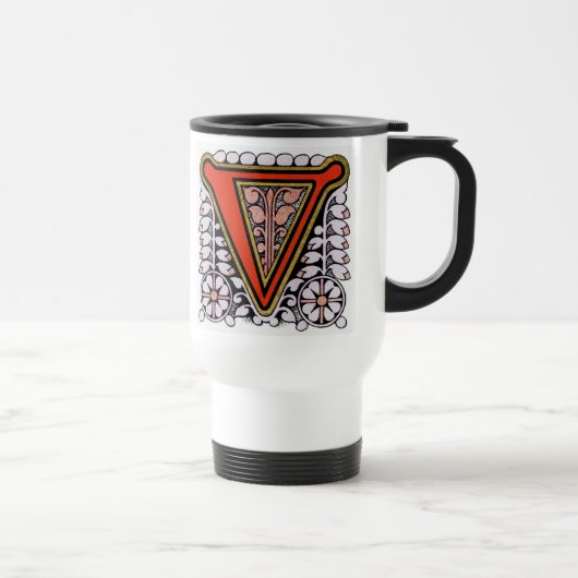 Blumen 'V' - Tasse (Rechts)