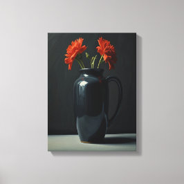 Blumen Vase Portrait Leinwand Kunst, Dichtung und 