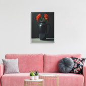 Blumen Vase Portrait Leinwand Kunst, Dichtung und  (Insitu (Wohnzimmer))
