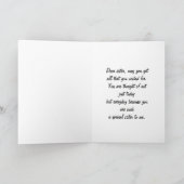 Blumen-Vasen-Schwester-Geburtstags-Karte Karte (Innenseite)