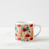 Blumen-, Vasen- und Flaschenmuster Espressotasse (Rechts)