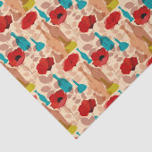 Blumen-, Vasen- und Flaschenmuster Seidenpapier (Ausschnitt)