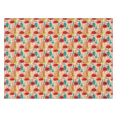 Blumen-, Vasen- und Flaschenmuster Tischdecke (Vorderseite (Horizontal))