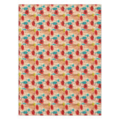 Blumen-, Vasen- und Flaschenmuster Tischdecke (Vorderseite)