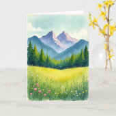 Blumen-Vatertag-Wald-Karte Karte (Gelbe Blume)