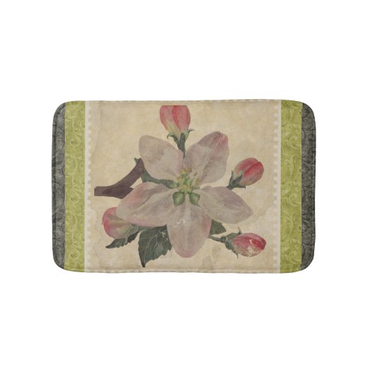 Blumen: Vintage Badematte (Vorderseite)