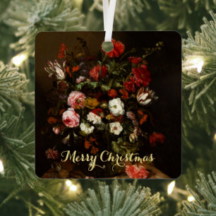 Blumen Vintage-Blumenkunst Weihnachten Weihnachtsf Ornament Aus Metall