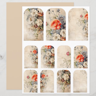 Blumen Vintage Collage 1b 4 von 4