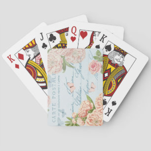 Blumen vintage elegante Spielkarten mit Blumen