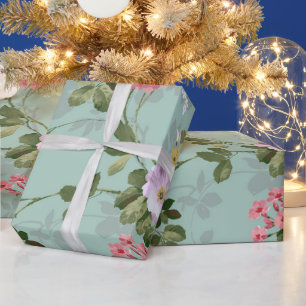 Blumen Vintage Geschenkpapier