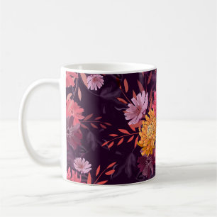 Blumen Vintage: Herbstgarten Pracht Kaffeetasse